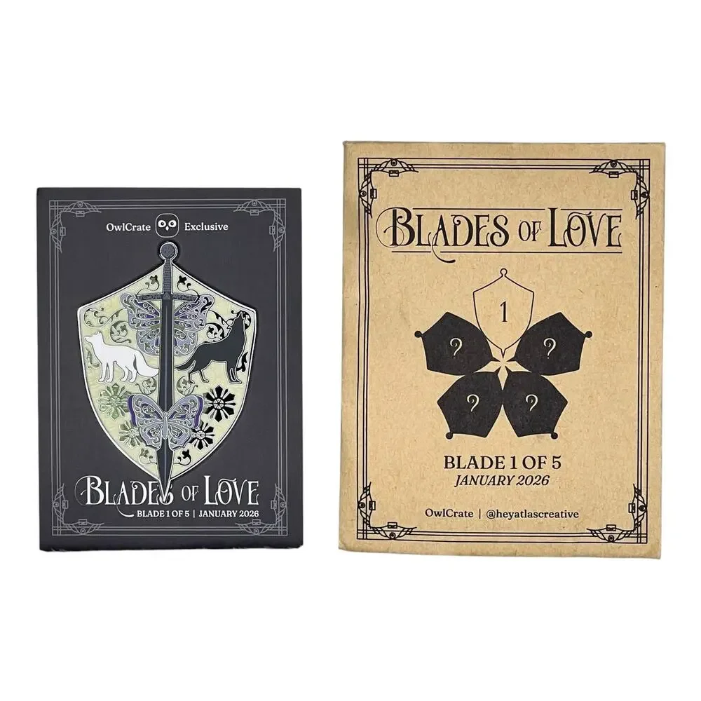 OwlCrate Quicksilver Blades of Love Enamel Pin - Callie Hart January 2026 YA Box - Picture 1 of 6